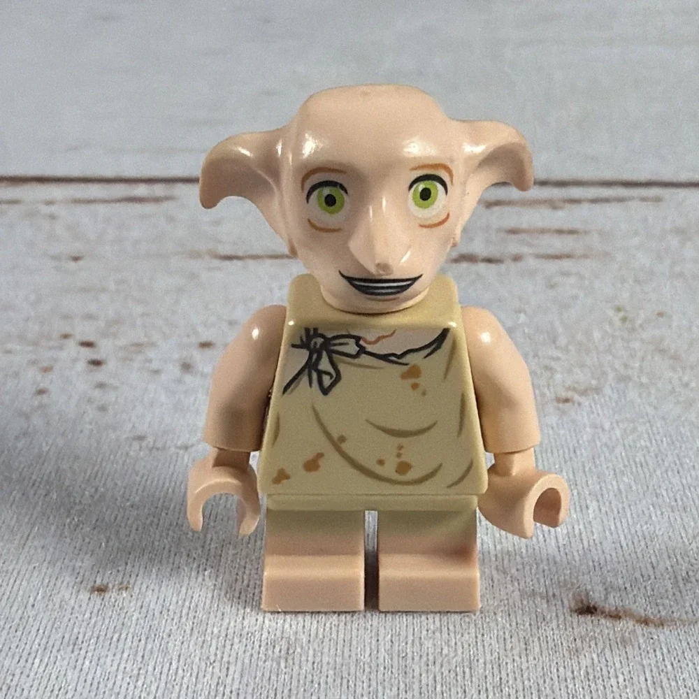 Lego Dobby (Elf) 75968 Light Nougat Open Mouth Smile Harry Potter Minifigure - Picture 4 of 5